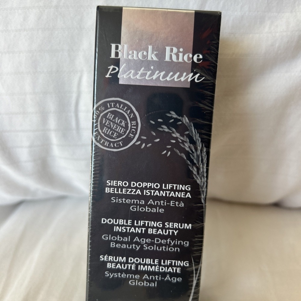 Perlier Black‎ Rice Platinum Double Lifting Serum Instant Beauty 1oz Sealed